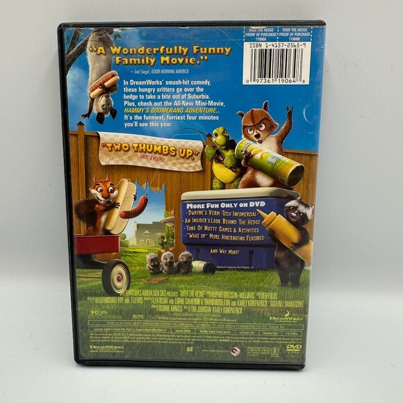 Over The Hedge DVD Full Screen 2006 Bruce Willis DreamWorks Animation Comedy - Picture 2 of 3